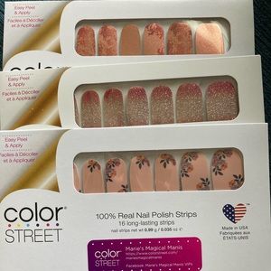 Color Street Lot of 3 Retired Unopened Sets